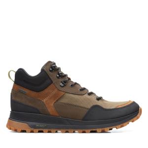 Botas Casual Clarks ATL Trek Hi GORE-TEX Masculino Verde Oliva Escuro | CLK814XOI