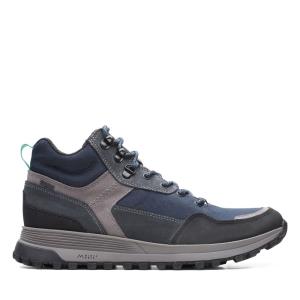 Botas Casual Clarks ATL Trek Hi GORE-TEX Masculino Azul Marinho | CLK913ZYK