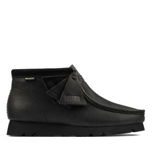 Botas Casual Clarks Wallabee Boot GORE-TEX Feminino Pretas | CLK174UWZ