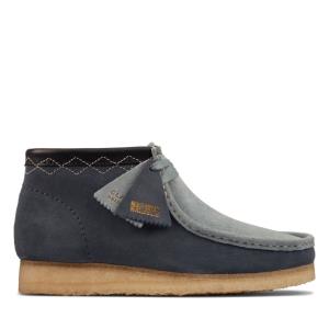 Botas Casual Clarks Wallabee Boot Masculino Azuis | CLK409PKS