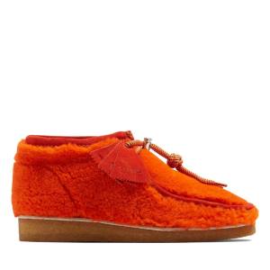 Botas Casual Clarks Wallabee Masculino Laranja | CLK498XOQ