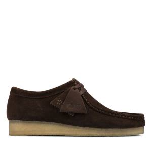 Botas Casual Clarks Wallabee Masculino Marrom Escuro | CLK578MCY