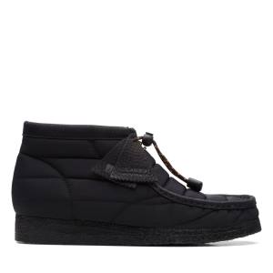 Botas Casual Clarks Wallabee Masculino Pretas | CLK763JKM