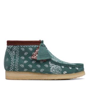 Botas Casual Clarks Wallabee Masculino Verdes | CLK205VXO