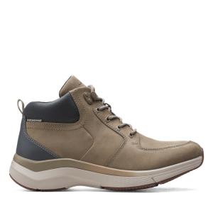 Botas Casual Clarks Wave2.0 Hi Masculino Verde Oliva | CLK517LAP