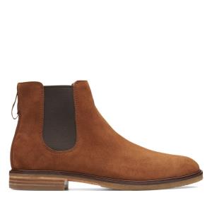 Botas Chelsea Clarks Clarkdale Gobi Masculino Marrom Escuro | CLK409JXZ