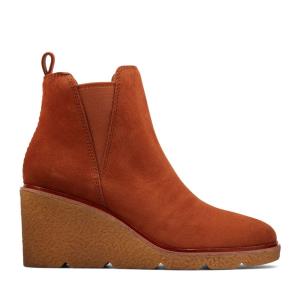 Botas Chelsea Clarks Clarkford Top Feminino Marrom Escuro | CLK562ATF