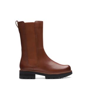 Botas Chelsea Clarks OriannaChelsea Feminino Marrom Escuro | CLK426YEJ