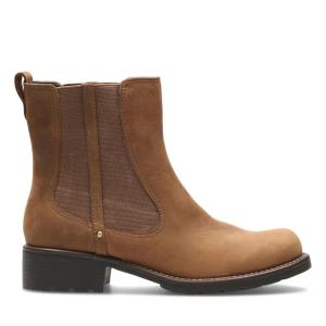 Botas Chelsea Clarks Orinoco Club Feminino Marrom | CLK257HVN