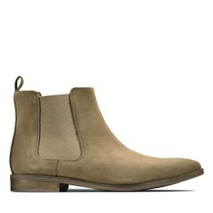 Botas Chelsea Clarks Stanford Top Masculino Marrom Escuro | CLK208ZVM