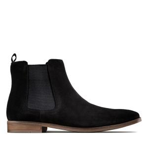 Botas Chelsea Clarks Stanford Top Masculino Pretas | CLK459ZTS