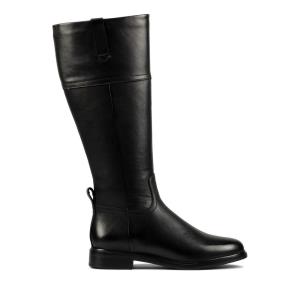 Botas De Cano Alto Clarks Clarkdale Hi Feminino Pretas | CLK186VJA