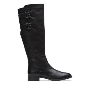 Botas De Cano Alto Clarks Hamble Up Feminino Pretas | CLK389GDX