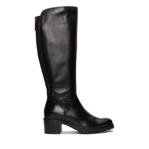 Botas De Cano Alto Clarks Meraleigh Hi Feminino Pretas | CLK364WDN