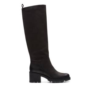 Botas De Cano Alto Clarks Odollo Hi Feminino Pretas | CLK268DNZ