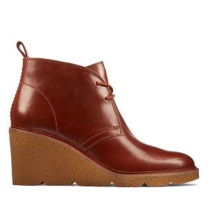 Botas Salto Alto Clarks Clarkford DBT Feminino Marrom Escuro | CLK162AGH