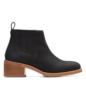 Botas Salto Alto Clarks Cologne Top Feminino Pretas | CLK920AJI