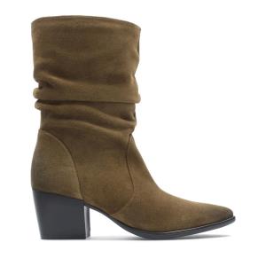 Botas Salto Alto Clarks Isabella2 Medio Feminino Marrom | CLK769KEO