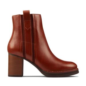 Botas Salto Alto Clarks Mable Easy Feminino Marrom Escuro | CLK089POW