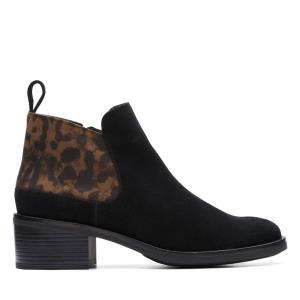 Botas Salto Alto Clarks Memi Zip Feminino Leopardo | CLK361YLH