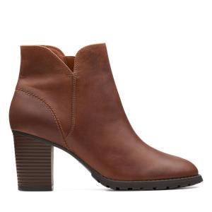 Botas Salto Alto Clarks Verona Trish Feminino Marrom Escuro | CLK689YWU