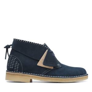 Botas do Deserto Clarks Desert Boot Classicos Feminino Azul Marinho | CLK079LNA