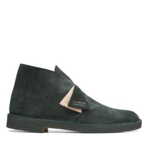 Botas do Deserto Clarks Desert Boot Classicos Masculino Verdes | CLK419IYQ