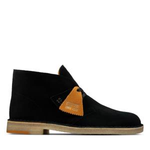 Botas do Deserto Clarks Desert Boot Masculino Pretas | CLK482QJH