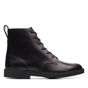 Botas do Deserto Clarks Desert Cali Masculino Pretas | CLK154RAV