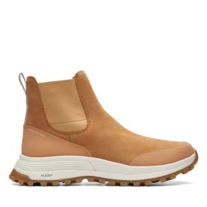 Botins Clarks ATL Trek Up Impermeáveis Feminino Luz Marrom | CLK952NFC