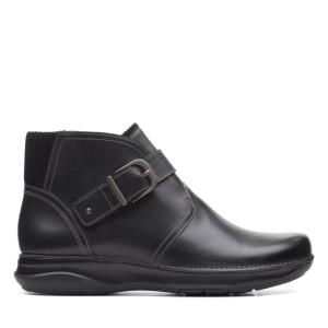 Botins Clarks Appley Medio Feminino Pretas | CLK851SBM