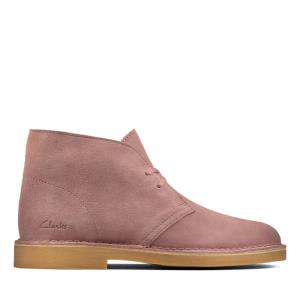 Botins Clarks Desert Boot 2 Feminino Rosa | CLK127XCQ