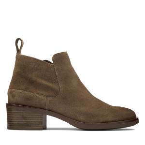 Botins Clarks Memi Zip Feminino Cinzentas Marrom | CLK947ITJ