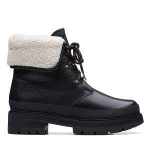 Botins Clarks Orianna Turn Feminino Pretas | CLK416XME