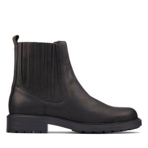 Botins Clarks Orinoco2 Medio Feminino Pretas | CLK480OBY