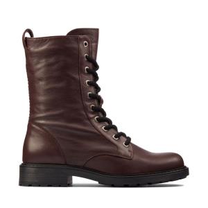 Botins Clarks Orinoco 2 Estilo Feminino Bordeaux | CLK024OEW