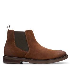 Botins Clarks Paulson Up Masculino Marrom Escuro | CLK304CPN