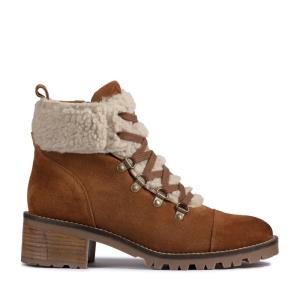 Botins Clarks Roseleigh Sky Feminino Marrom Escuro | CLK742LSA