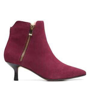 Botins Clarks Violet55 Zip Feminino Rosa | CLK754QOV