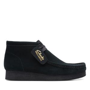 Botins Clarks Wallabee Boot 2 Feminino Pretas | CLK705UVP