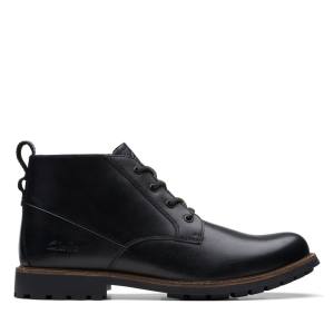 Botins Clarks Westcombe Medio Masculino Pretas | CLK672KLP