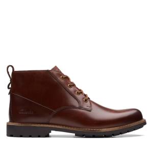 Botins Clarks Westcombe Medio Masculino Marrom | CLK790DGO