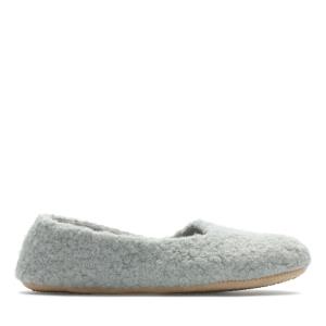 Chinelos Clarks Cozily Curl Feminino Cinzentas | CLK237QFJ