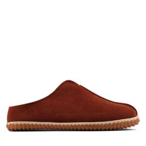 Chinelos Clarks Home Estilo Masculino Marrom Escuro | CLK809TQB