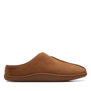 Chinelos Clarks Home Mule Masculino Marrom | CLK587XCV