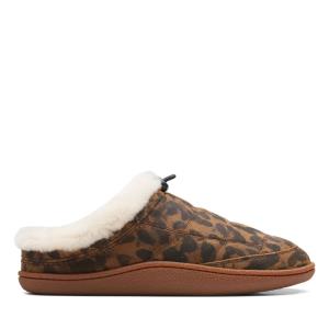 Chinelos Clarks Pilton Mule Feminino Leopardo | CLK361GUX