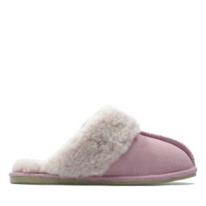 Chinelos Clarks Warm Lux Feminino Rosa | CLK365NBE