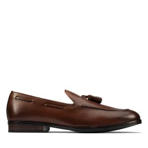 Loafers Clarks Citi StrideSlip Masculino Marrom | CLK531DUE