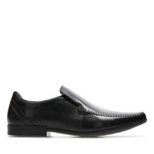 Loafers Clarks Glement Seam Masculino Pretas | CLK095NVA