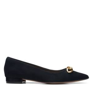 Loafers Clarks Laina 15 Trim Feminino Pretas | CLK910PJV